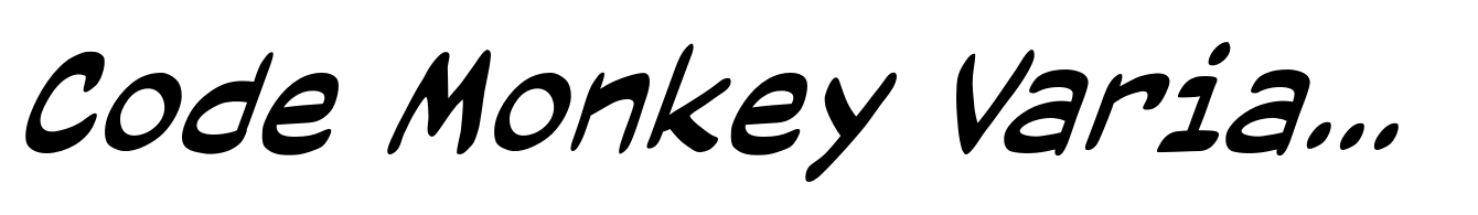 Code Monkey Variable Italic